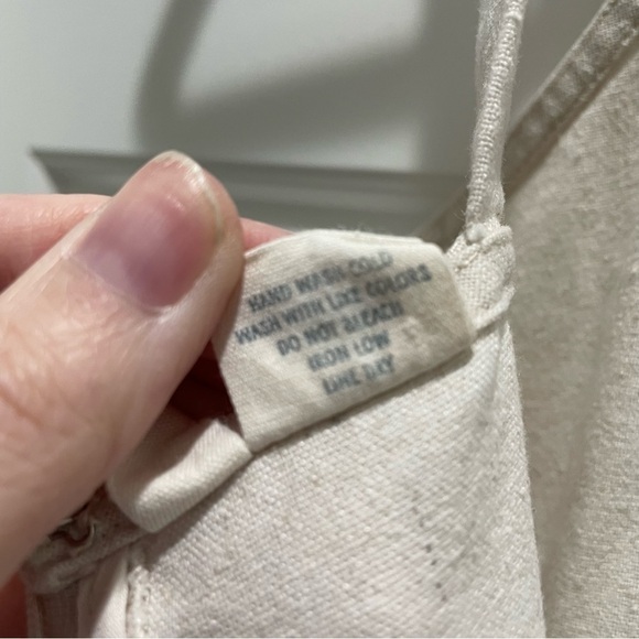 Sky and Sparrow Beige Linen Blend Sleeveless Jumpsuit - Picture 6 of 9